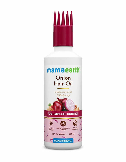 Load image into Gallery viewer, Mamaearth Onion Hair Oil Anti Hair Loss with Redensyl 150ml
