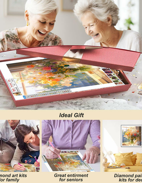 Load image into Gallery viewer, AMORARS 5D Diamond Painting Kit Flower DIY Art Deco Nature 12x12 Inch

