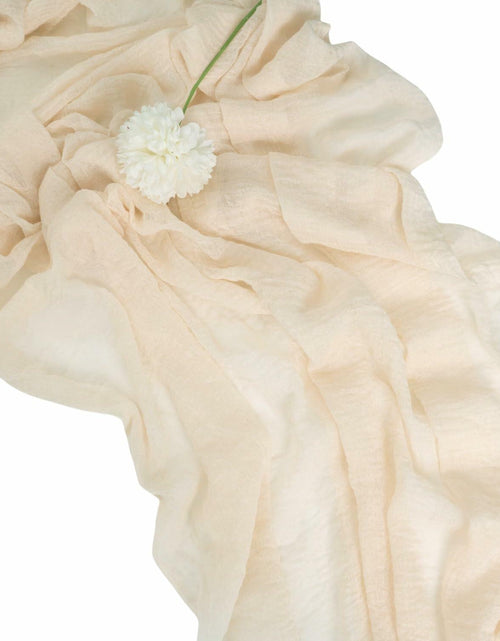 Load image into Gallery viewer, Sioipioi Sage Green Cheesecloth Table Runner 35x120 Inch 1 Pack
