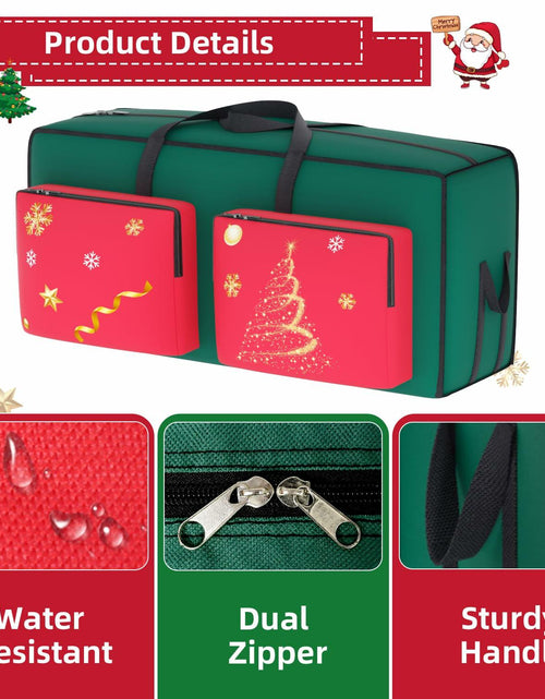 Load image into Gallery viewer, MODFUNS Christmas Tree Storage Bag 9ft Red 600D Oxford Waterproof 1 Pc

