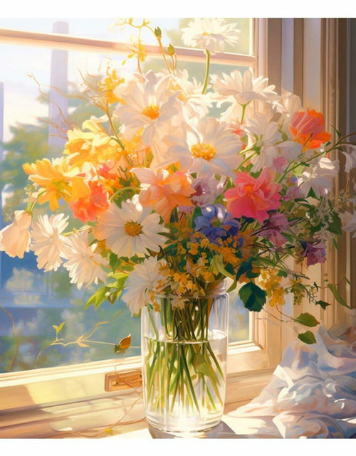 Load image into Gallery viewer, AMORARS 5D Diamond Painting Kit Flower DIY Art Deco Nature 12x12 Inch
