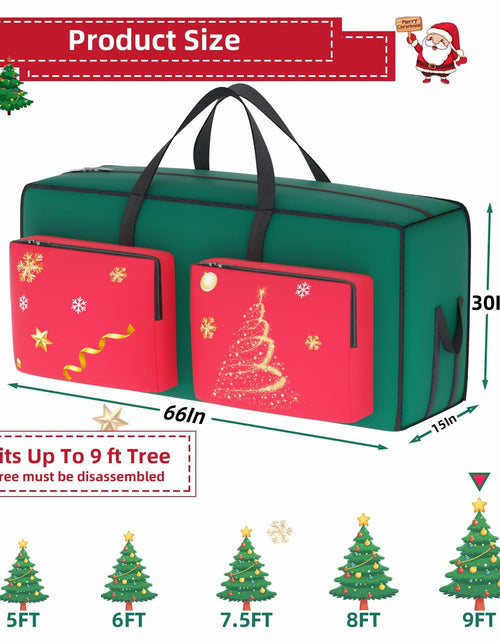 Load image into Gallery viewer, MODFUNS Christmas Tree Storage Bag 9ft Red 600D Oxford Waterproof 1 Pc
