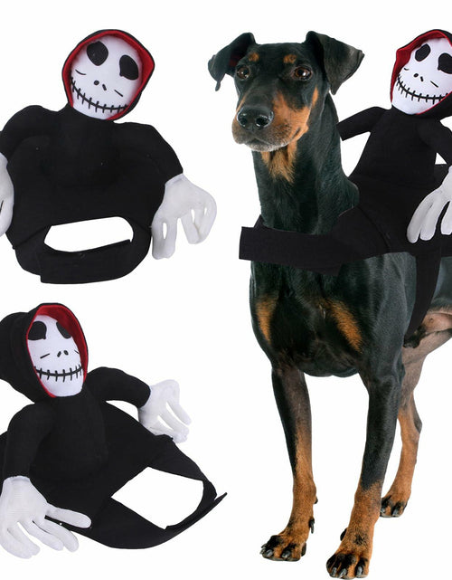Load image into Gallery viewer, stepsin Dog Halloween Saddle Ghost Riding Costume Male Ghost Size S-M
