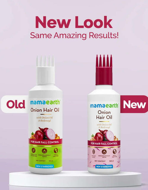 Load image into Gallery viewer, Mamaearth Onion Hair Oil Anti Hair Loss with Redensyl 150ml

