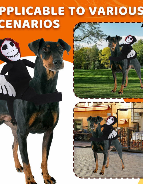 Load image into Gallery viewer, stepsin Dog Halloween Saddle Ghost Riding Costume Male Ghost Size S-M
