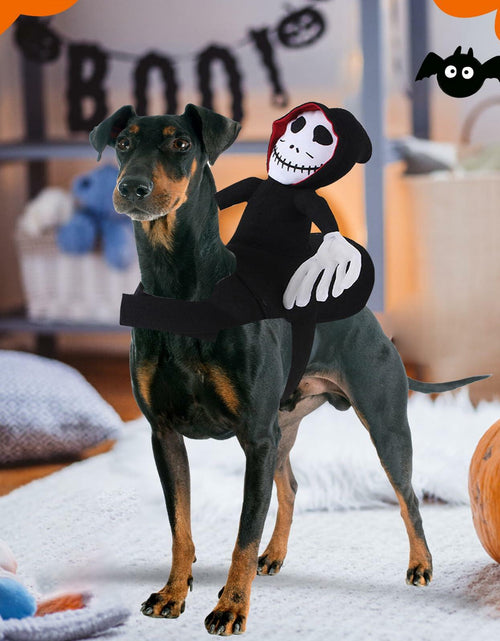 Load image into Gallery viewer, stepsin Dog Halloween Saddle Ghost Riding Costume Male Ghost Size S-M
