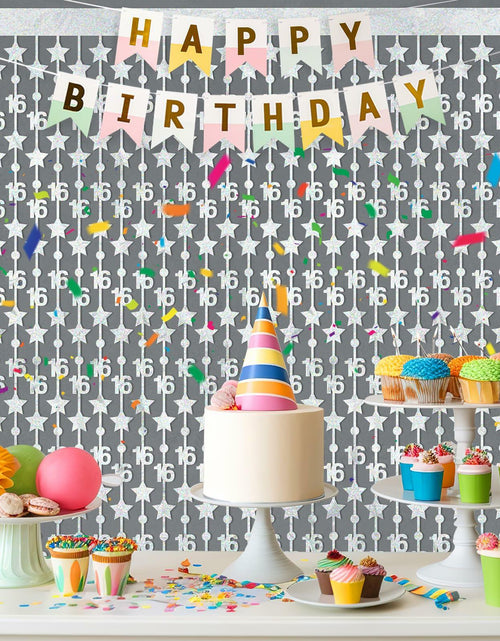 Load image into Gallery viewer, WenmthG 2 Pack Rose Gold 16th Birthday Party Decorations 3.3x6.6ft
