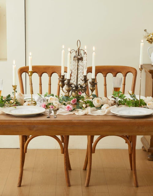 Load image into Gallery viewer, Sioipioi Sage Green Cheesecloth Table Runner 35x120 Inch 1 Pack
