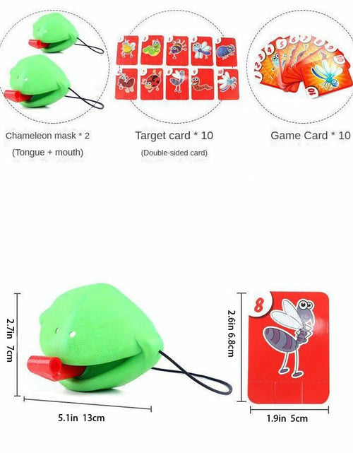 Load image into Gallery viewer, XSDY Frog Tongue Game Blowing Air Insect Cardboard Multiplayer Double Pack
