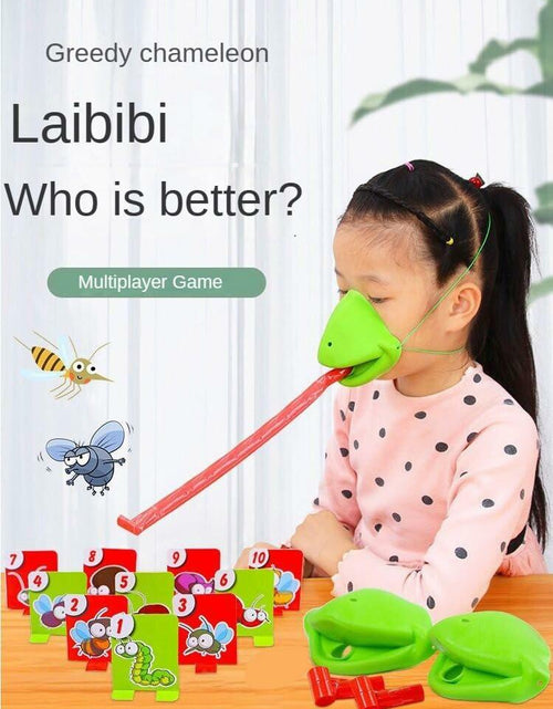 Load image into Gallery viewer, XSDY Frog Tongue Game Blowing Air Insect Cardboard Multiplayer Double Pack
