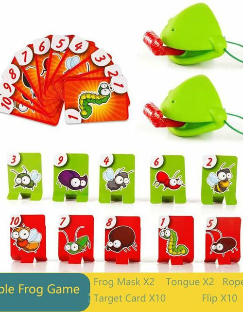 Load image into Gallery viewer, XSDY Frog Tongue Game Blowing Air Insect Cardboard Multiplayer Double Pack
