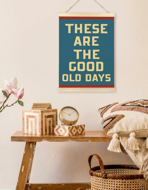 Load image into Gallery viewer, TAEDIN Inspirational Rustic Wall Art Poster Hanger Frame 12x16 Deep Blue
