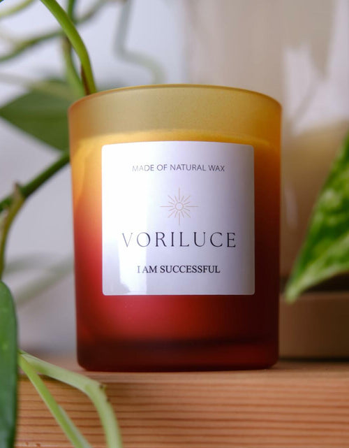 Load image into Gallery viewer, Voriluce Intention Scented Soy Candle 5.3oz Rose Patchouli 32hr Burn
