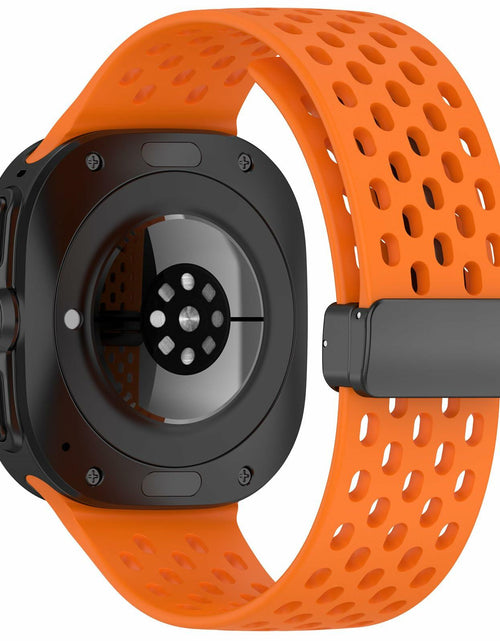 Load image into Gallery viewer, FitTurn Samsung Galaxy Watch Ultra 2 Silicone Sport Strap Orange 47mm
