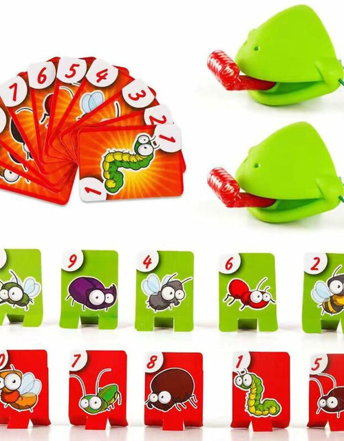 Load image into Gallery viewer, XSDY Frog Tongue Game Blowing Air Insect Cardboard Multiplayer Double Pack
