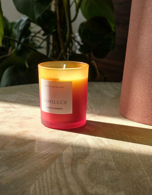 Load image into Gallery viewer, Voriluce Intention Scented Soy Candle 5.3oz Rose Patchouli 32hr Burn
