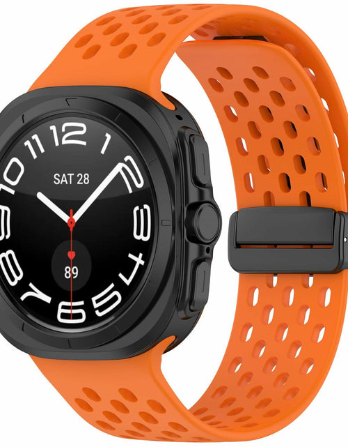 Load image into Gallery viewer, FitTurn Samsung Galaxy Watch Ultra 2 Silicone Sport Strap Orange 47mm
