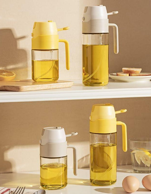 Load image into Gallery viewer, MDZF SWEET HOME Oil Sprayer 12.3oz 2-in-1 Olive Oil Dispenser White
