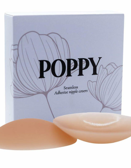 Load image into Gallery viewer, POPPY Silicone Nipple Covers Pasties Adhesive Strapless Bra Carmel 1 Pair
