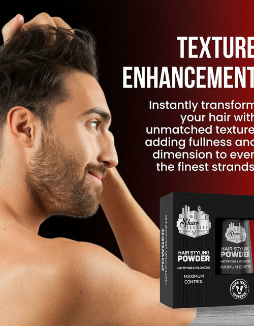 Load image into Gallery viewer, The Shave Factory Hair Styling Powder 20g Mattifying Volumizing 3 Pack Black
