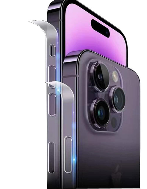 Load image into Gallery viewer, iyanzi iPhone 14 Pro Frame Protective Ultra Thin TPU Hydrogel Film 3 Pack
