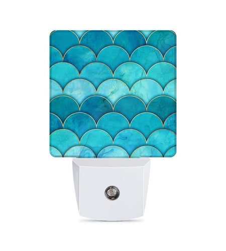 Caifujiqi Night Light Plug-in Dusk to Dawn Sensor LED White Plastic 110V