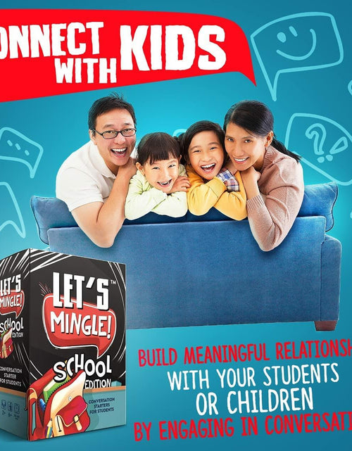 Load image into Gallery viewer, FUN TRIBE Let's Mingle Conversation Starters Game for Kids Ages6+ School Edition

