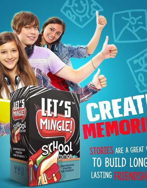 Load image into Gallery viewer, FUN TRIBE Let's Mingle Conversation Starters Game for Kids Ages6+ School Edition
