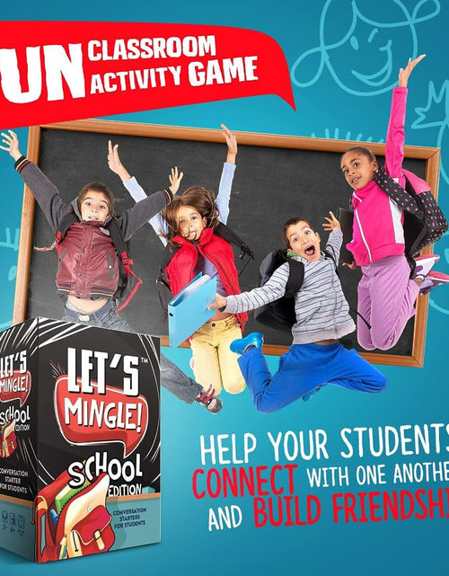 Load image into Gallery viewer, FUN TRIBE Let's Mingle Conversation Starters Game for Kids Ages6+ School Edition
