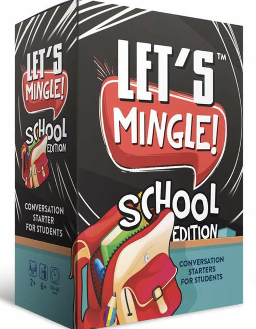 Load image into Gallery viewer, FUN TRIBE Let's Mingle Conversation Starters Game for Kids Ages6+ School Edition

