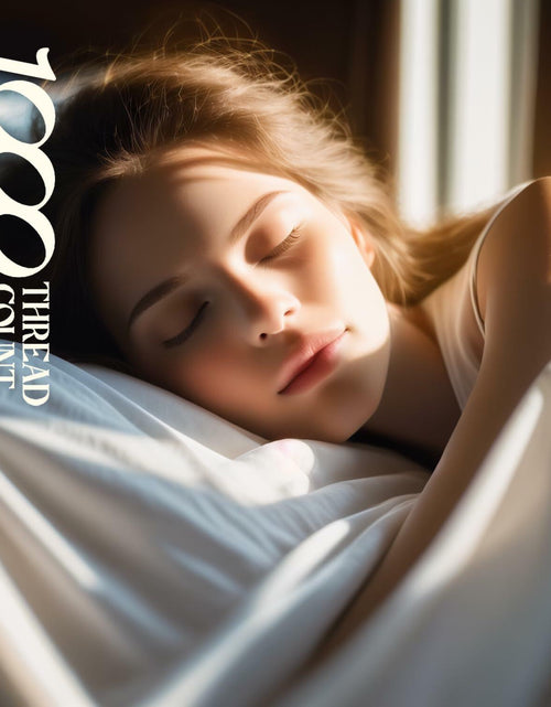 Load image into Gallery viewer, SAKIAO Egyptian Cotton 1000TC King Sheets 17" Deep Pocket 4-Pc Pearl White King
