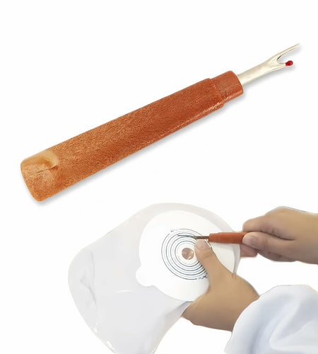 FOTN 2PCS Ostomy Bag Scissor 5inch Blunt Tip Nursing Cutter Orange