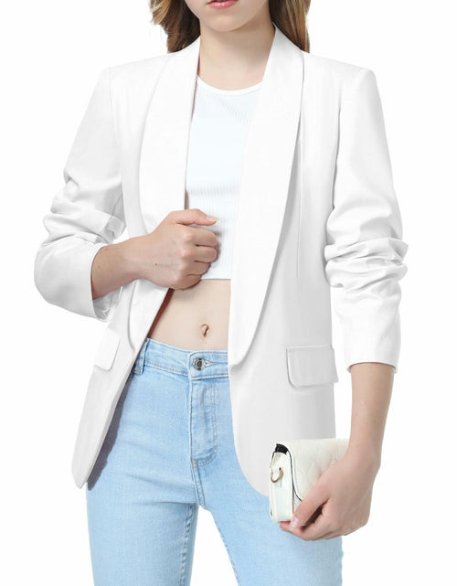 Load image into Gallery viewer, Mebius Girls Pink Shawl Collar Blazer Jacket Open Front Size 12Y
