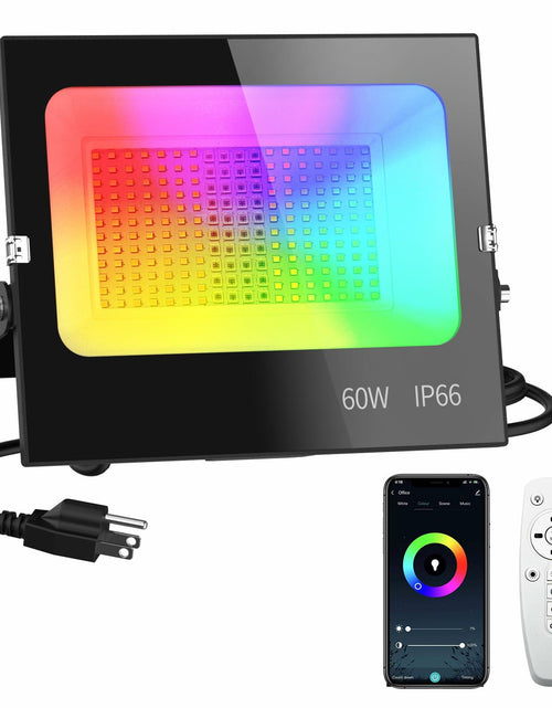 Load image into Gallery viewer, ILLSTAR Full Power RGB Flood Light 60W Smart Color Changing IP66 Large

