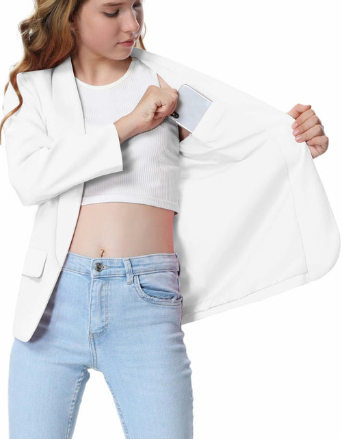 Load image into Gallery viewer, Mebius Girls Pink Shawl Collar Blazer Jacket Open Front Size 12Y
