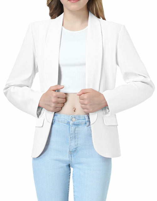 Load image into Gallery viewer, Mebius Girls Pink Shawl Collar Blazer Jacket Open Front Size 12Y
