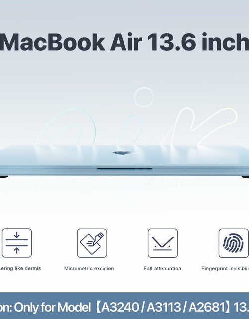Load image into Gallery viewer, Macaset MacBook Air 13.6 inch Hard Shell Case Slim Armor Matte Turquoise
