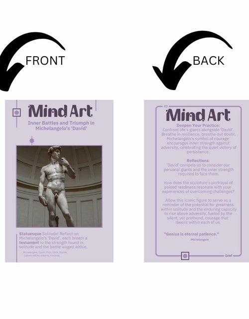 Load image into Gallery viewer, MindArt Anxiety Flashcards Stress Relief Emotional Wellness Therapy Cards
