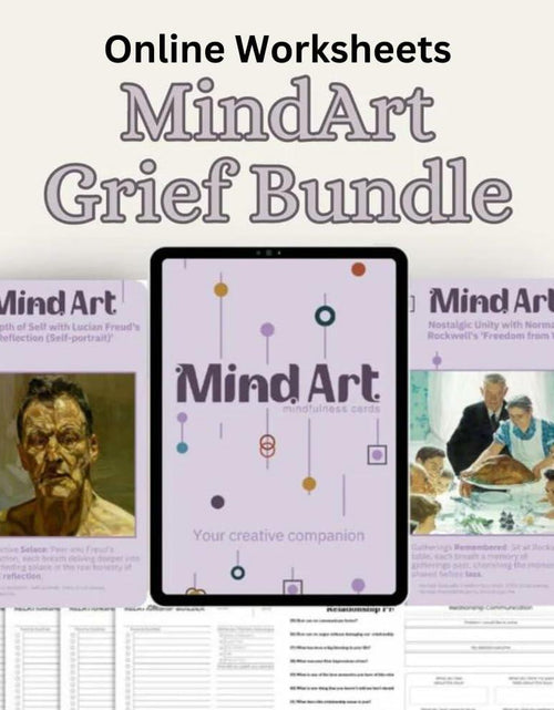 Load image into Gallery viewer, MindArt Anxiety Flashcards Stress Relief Emotional Wellness Therapy Cards
