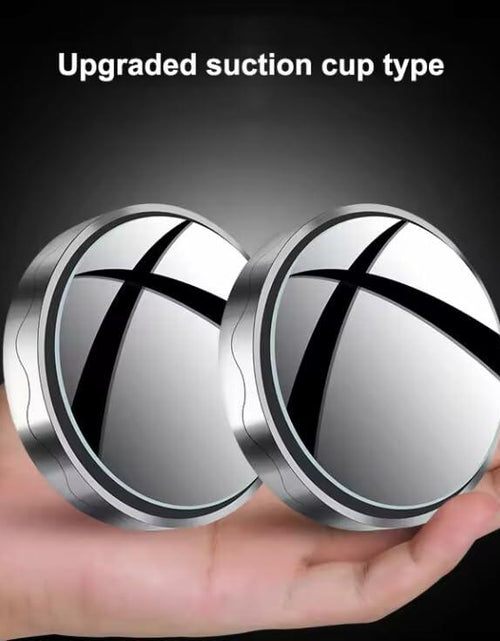Load image into Gallery viewer, Schönn 2 Pack Blind Spot Car Mirrors 2" Adjustable HD Glass Silver Frame
