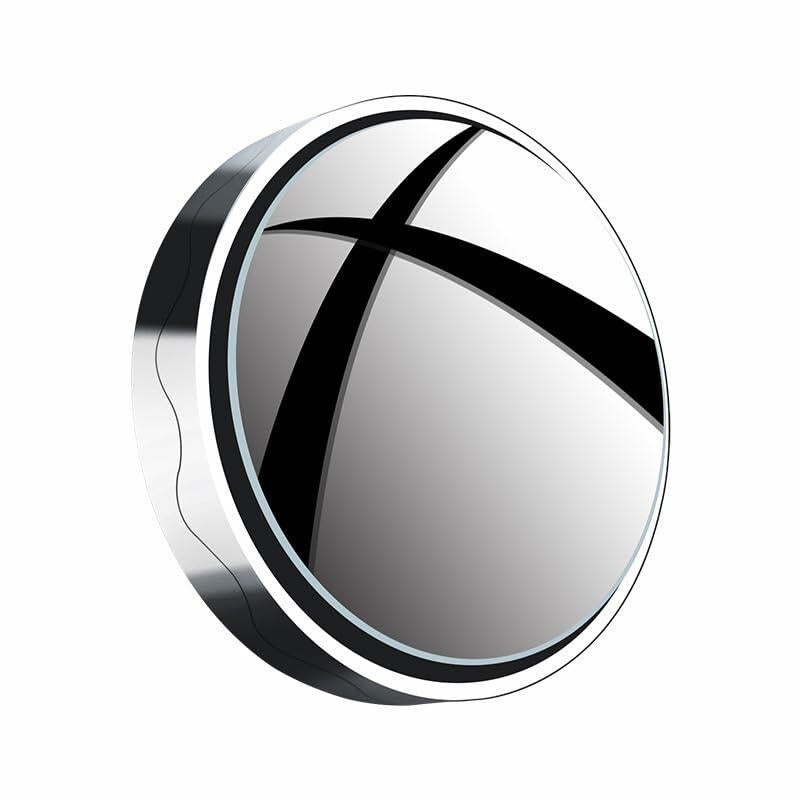 Schönn 2 Pack Blind Spot Car Mirrors 2" Adjustable HD Glass Silver Frame