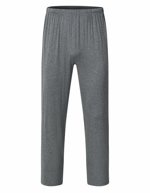 Load image into Gallery viewer, MoFiz Mens Sleepwear Pajama Set Lightweight Cotton Dark Gray Light Grey Size XL
