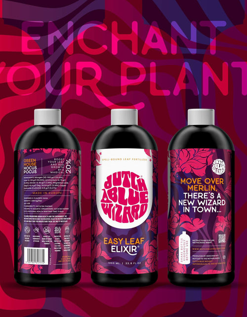Load image into Gallery viewer, Dutch Blue Wizard Easy Leaf Elixir Plant Food Hydroponics Liquid Nutrient
