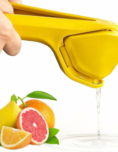 Load image into Gallery viewer, Iosjeude Lemon Squeezer Manual Citrus Juicer Foldable Yellow Plastic 1 Pc
