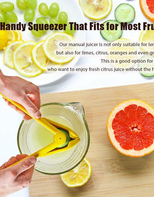 Load image into Gallery viewer, Iosjeude Lemon Squeezer Manual Citrus Juicer Foldable Yellow Plastic 1 Pc
