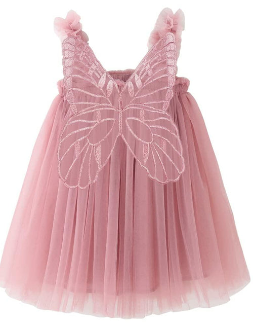 Load image into Gallery viewer, BGFKS Layered Butterfly Tulle Tutu Dress Baby Girls Dusty Rose Size 2T
