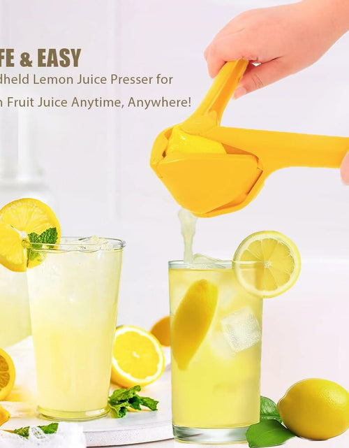 Load image into Gallery viewer, Iosjeude Lemon Squeezer Manual Citrus Juicer Foldable Yellow Plastic 1 Pc
