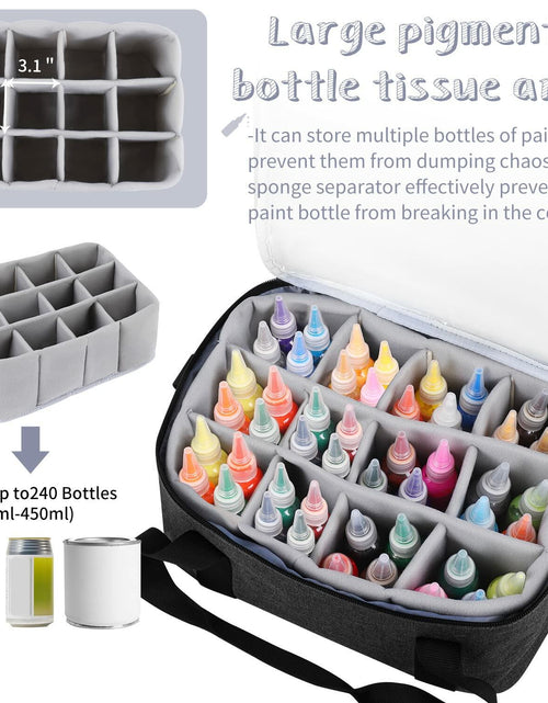 Load image into Gallery viewer, Yumt Acrylic Paint Brush &amp; Bottle Organizer 7 Tier Clear Storage Display
