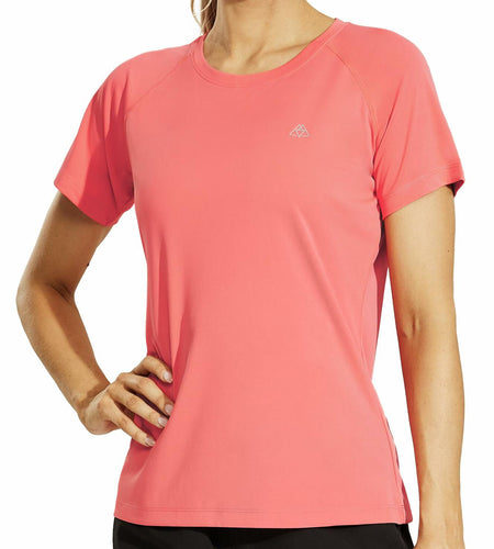 Haimont Women's Workout Active T Shirt Short Sleeve Quick Dry Mint Green Size M