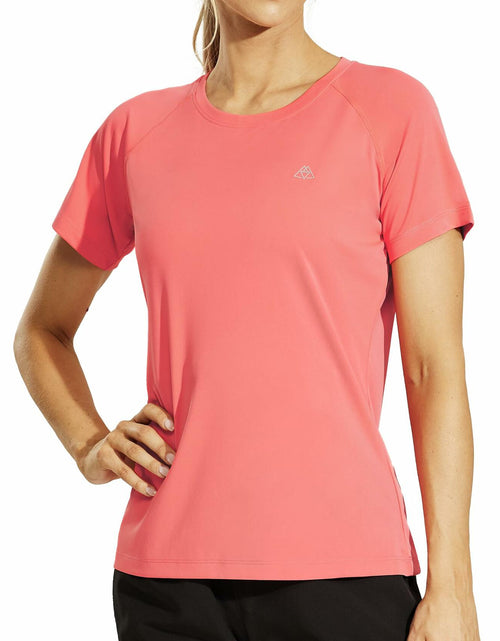 Load image into Gallery viewer, Haimont Women's Workout Active T Shirt Short Sleeve Quick Dry Mint Green Size M
